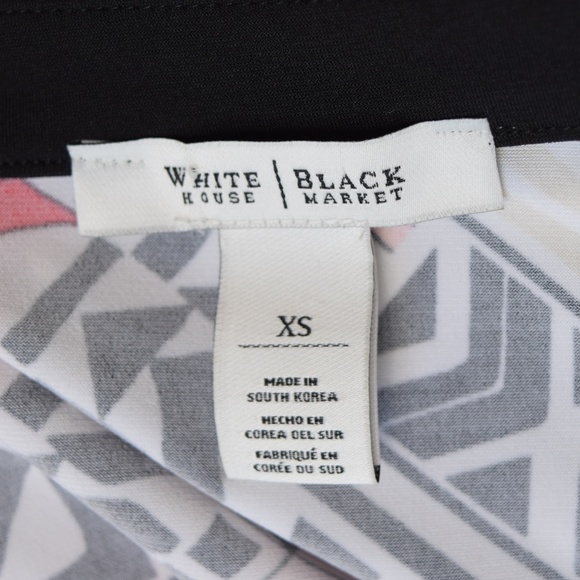 WHBM Geometric Print Sleeveless Shift Dress - Picture 5 of 5